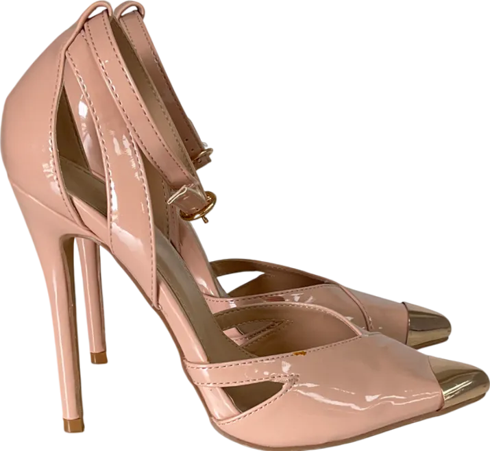 PrettyLittleThing Nude Pointed Toe Stiletto Heels UK 3 EU 36 👠