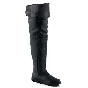 RAVEN-8826 Fancy Dress Costume Funtasma Women's Boots Black Leather (P)