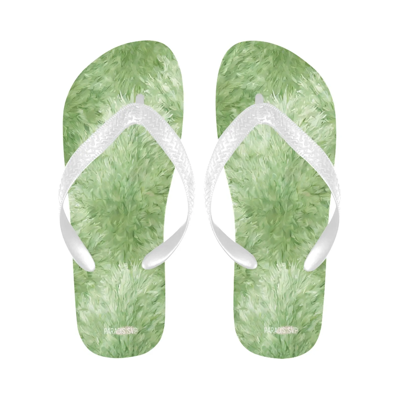 Royal Green Puff Flip-Flops