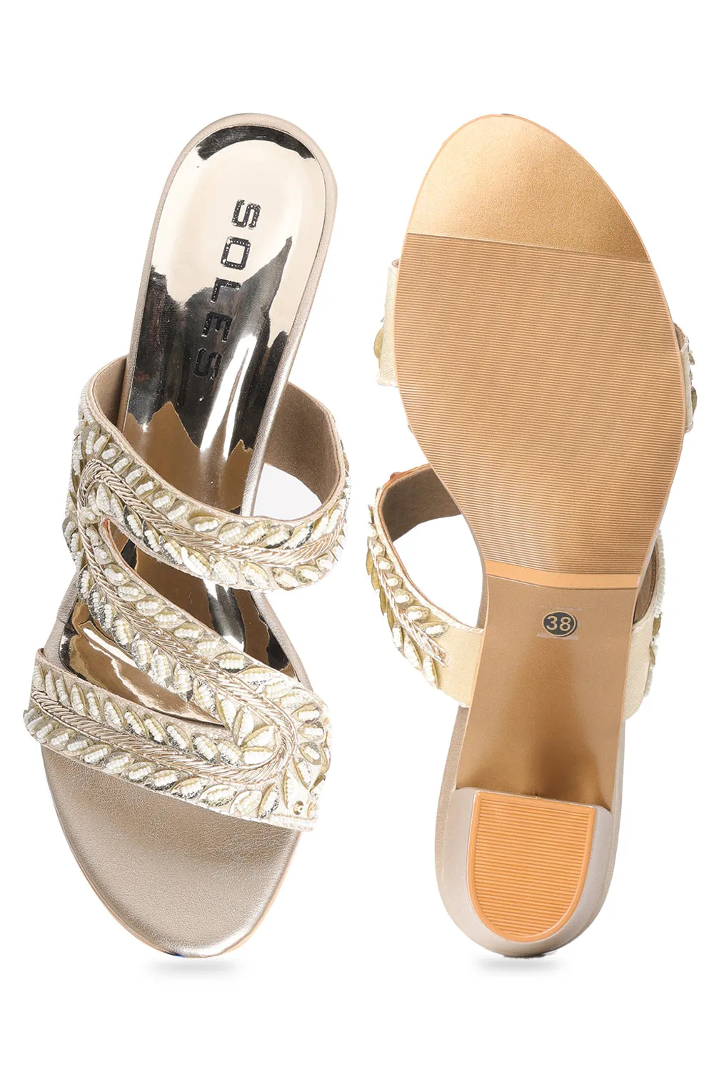 SOLES Z Cut Block Heels
