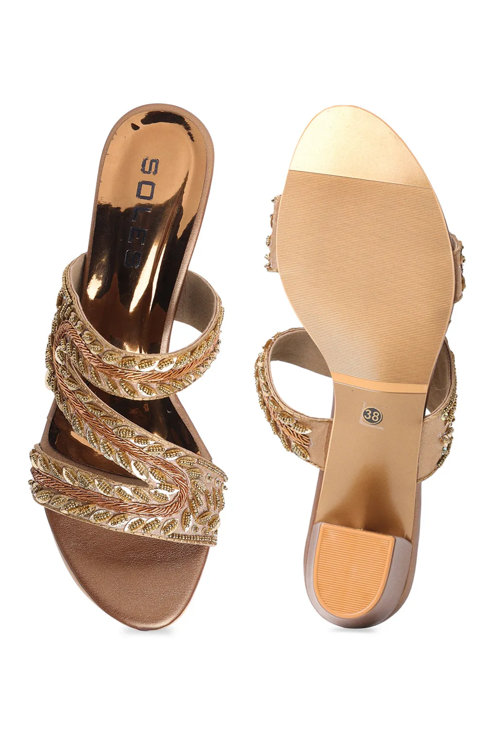 SOLES Z Cut Block Heels