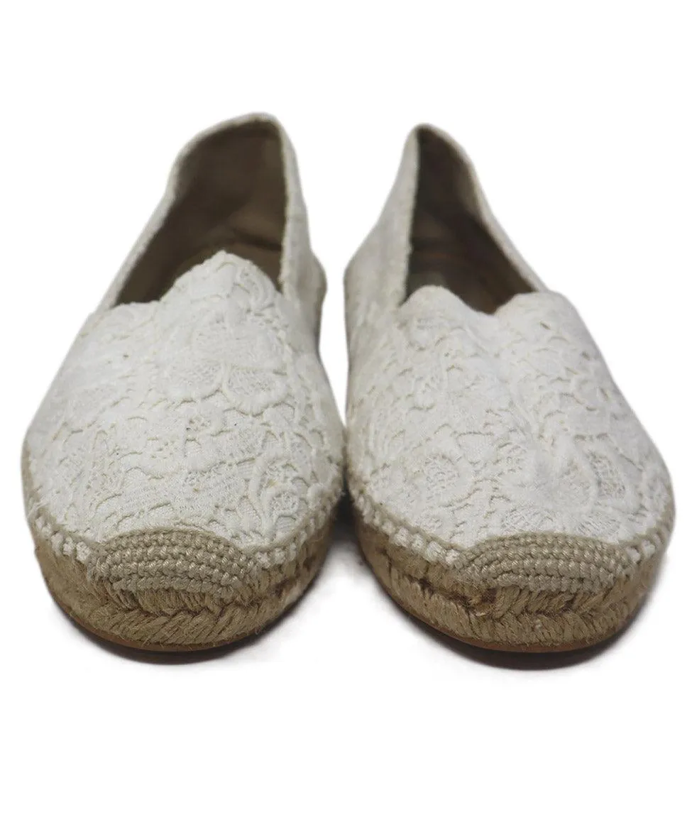 Stella McCartney White Lace Espadrilles sz 10