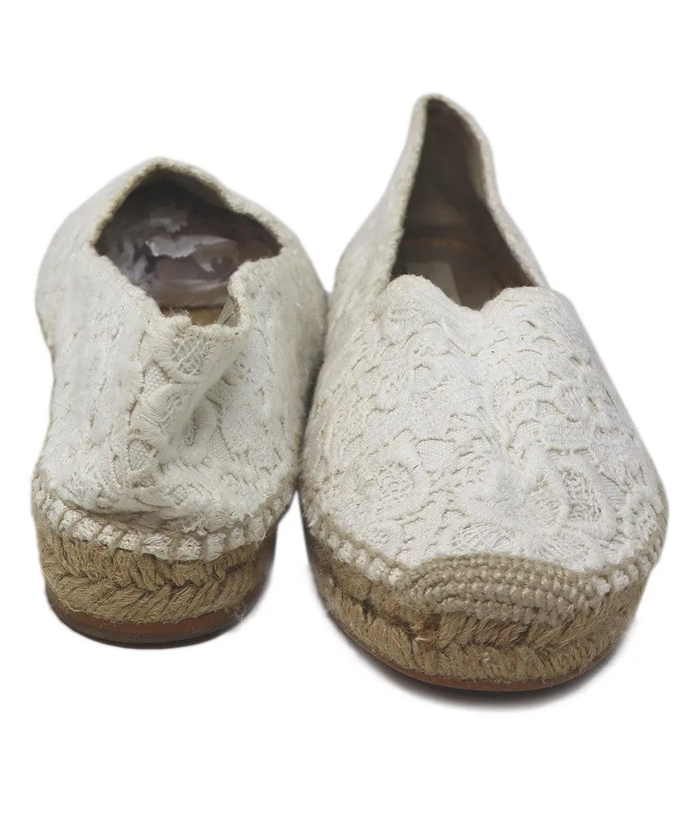 Stella McCartney White Lace Espadrilles sz 10