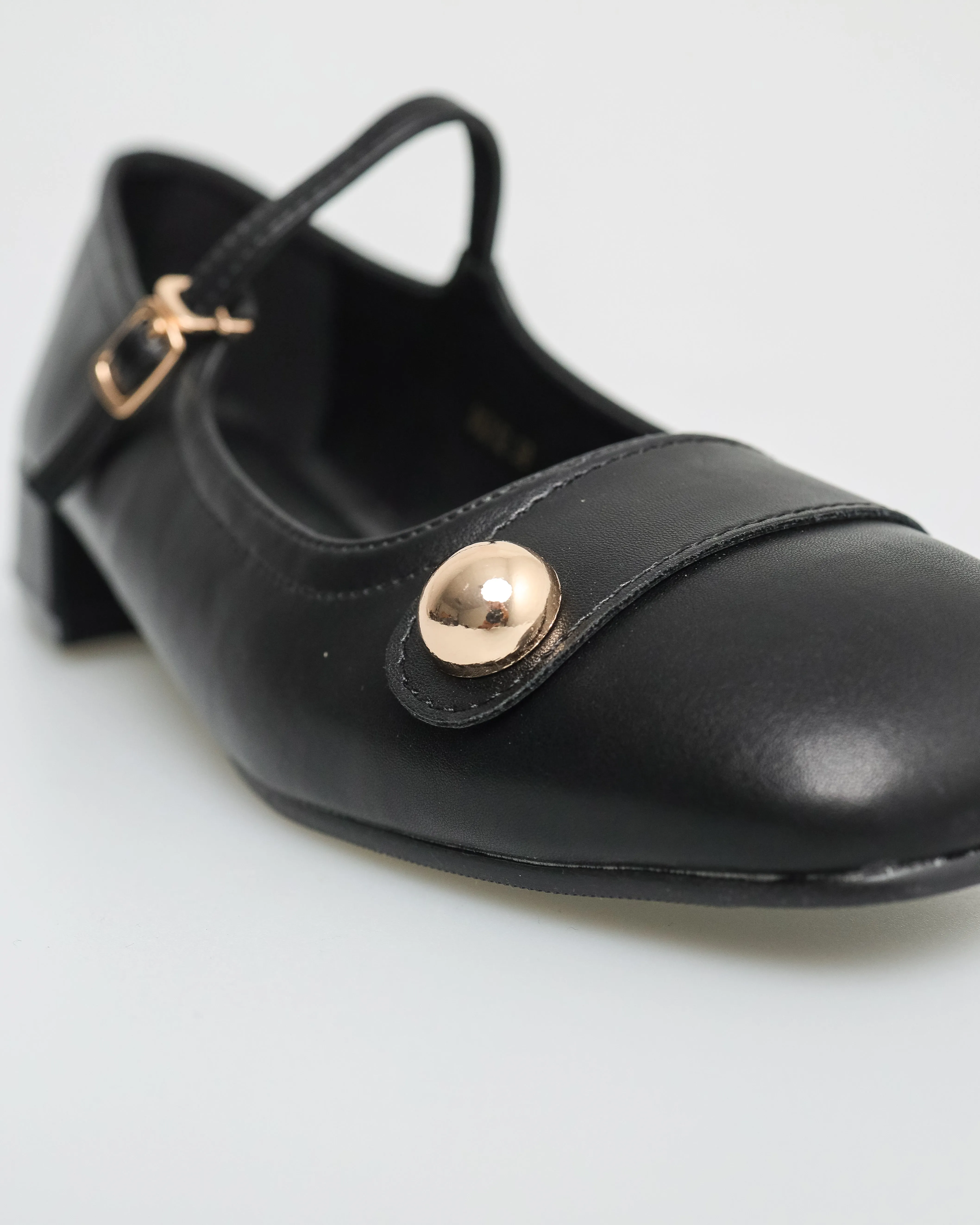 Tomaz NN212 Ladies Button Mary Janes Low Heels