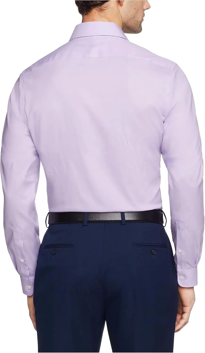 Tommy Hilfiger Men's Slim Fit Non Iron Solid Dress Shirt - Amazon Exclusive