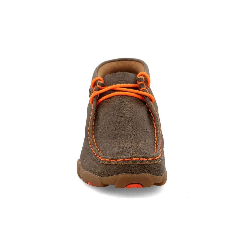 Twisted X Kids' Bomber & Neon Orange Chukka Driving Moc Shoes