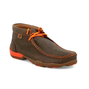 Twisted X Kids' Bomber & Neon Orange Chukka Driving Moc Shoes