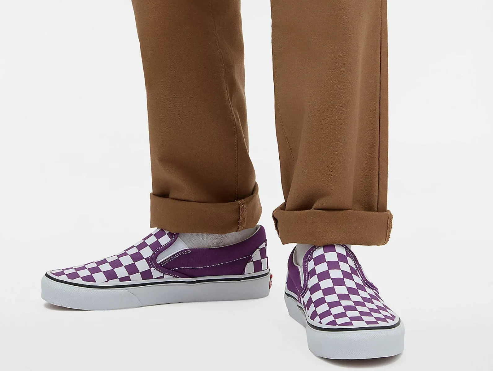 Vans Classic Slip-On Colour Theory Checkerboard - Purple White