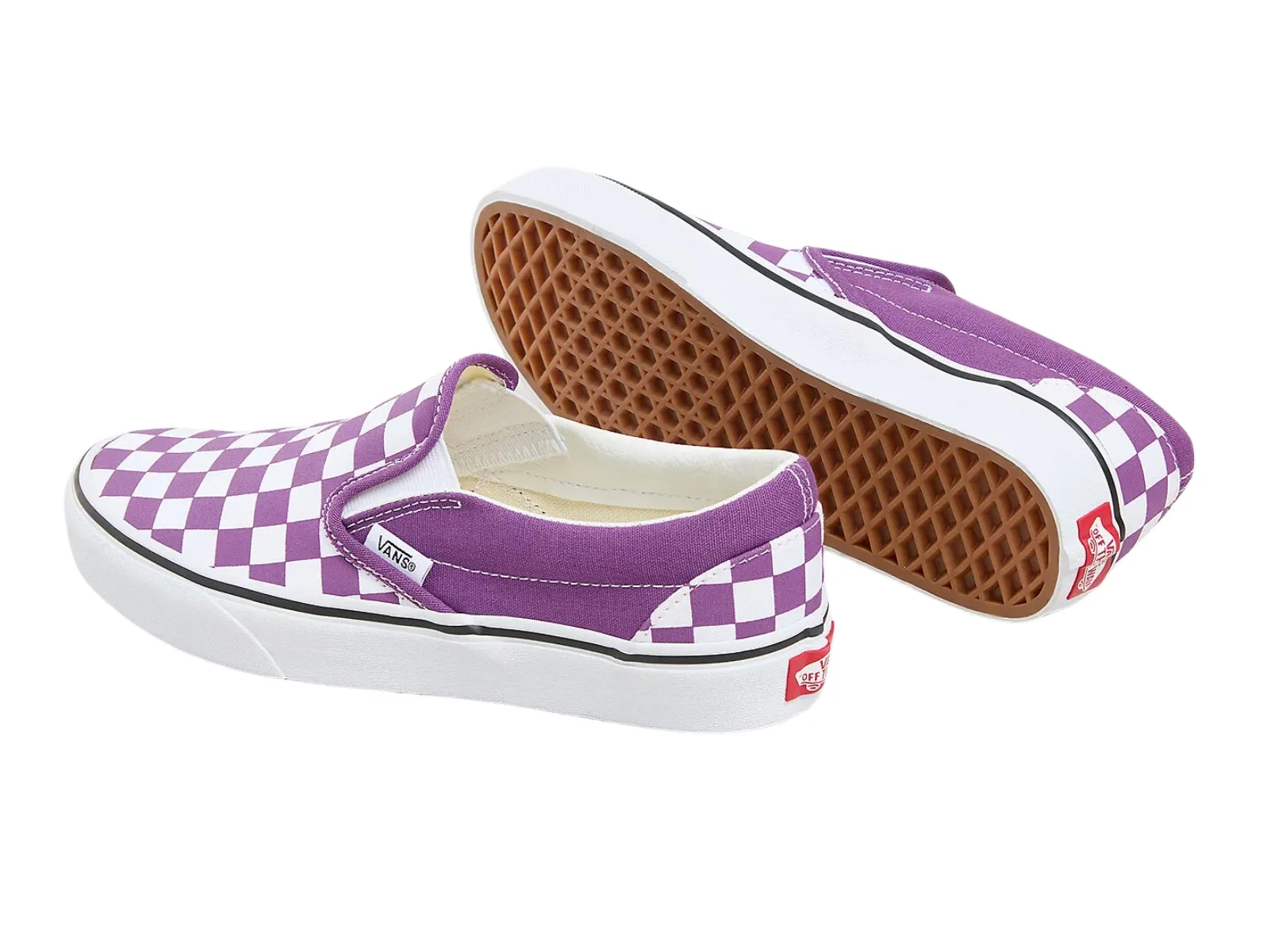 Vans Classic Slip-On Colour Theory Checkerboard - Purple White