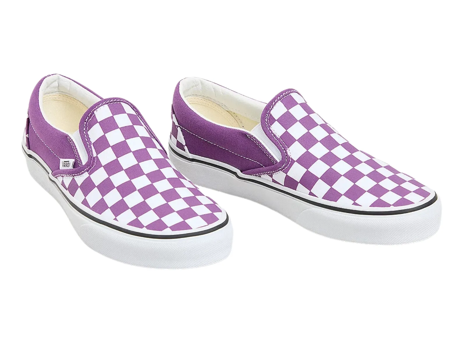 Vans Classic Slip-On Colour Theory Checkerboard - Purple White