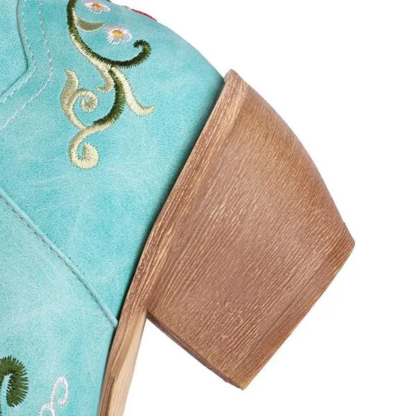 Women's Vintage Embroidered Over the Knee Boots 03427308S